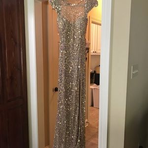Gold sequin dress by Primaver. Size 2.